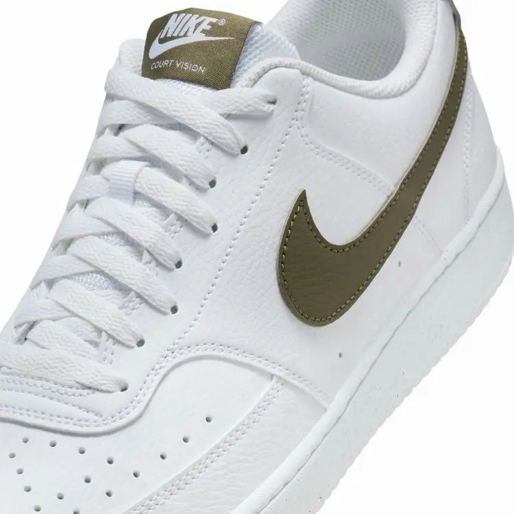 Nike Court Vision Next Nature Low White Medium Olive DH2987-116 Shoes Size 12
