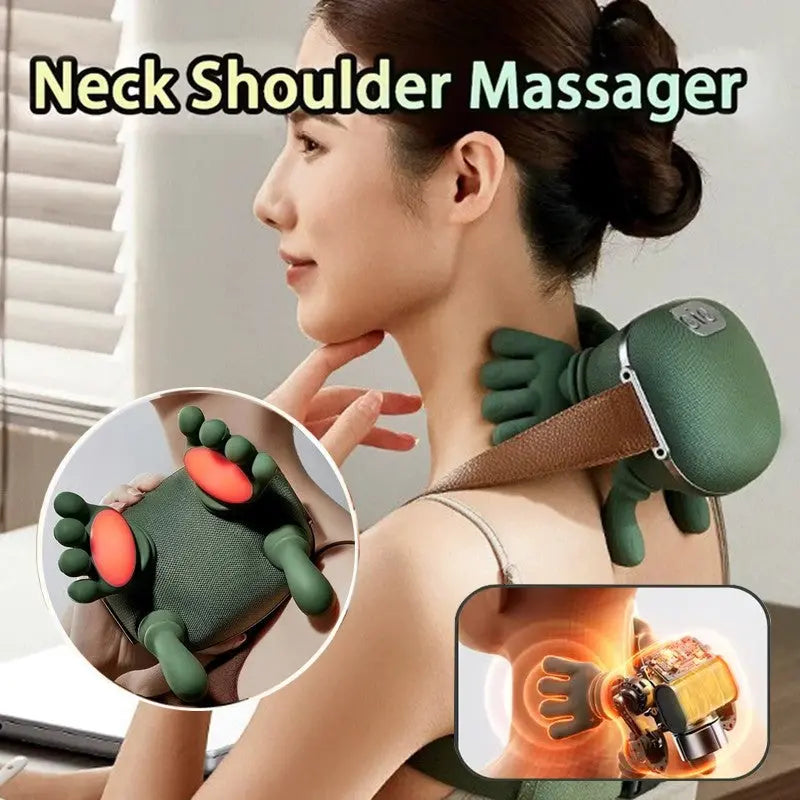 Electric Neck And Shoulder Muscle Massager Wireless Shoulder And Back Kneading M