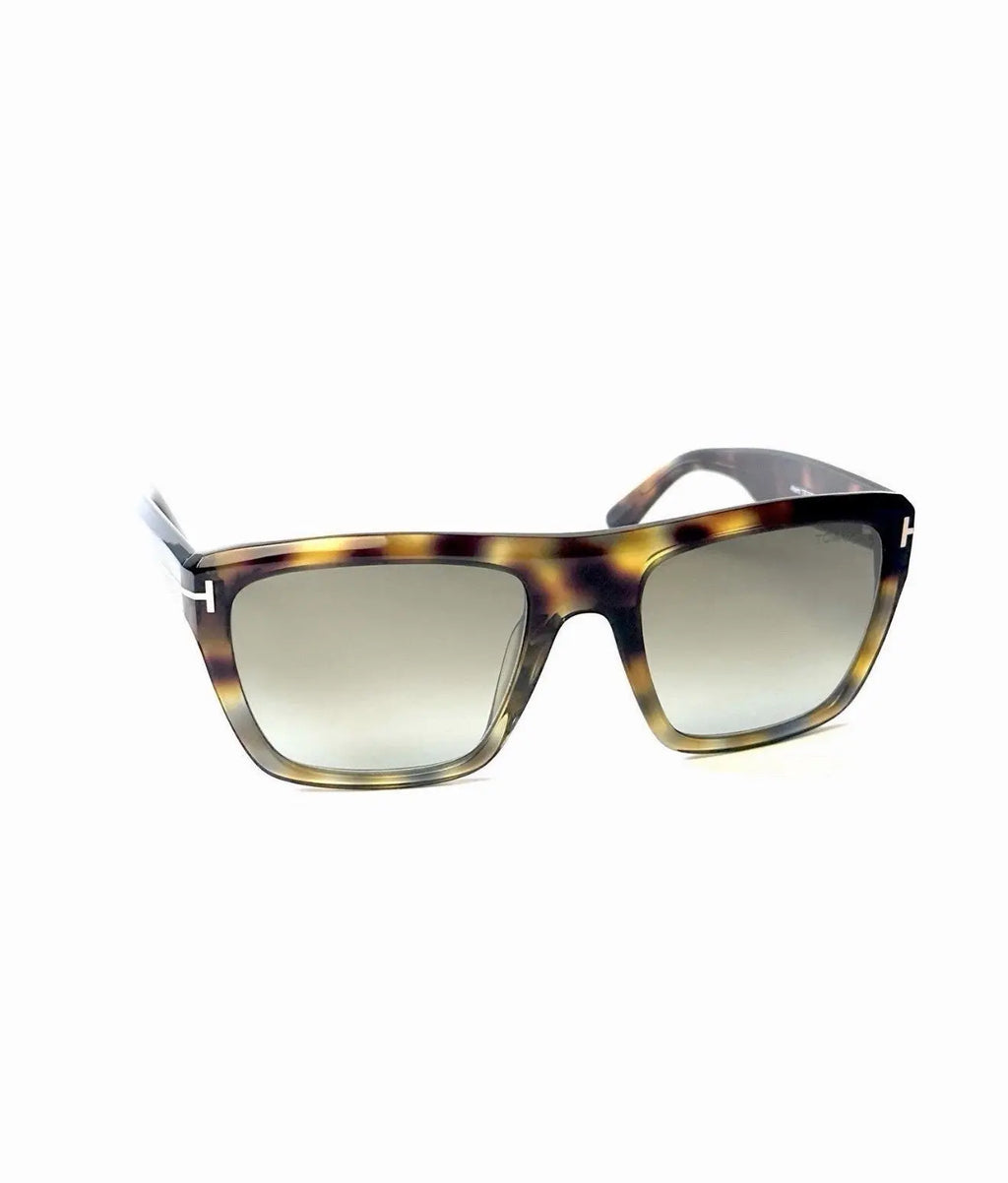 Tom Ford ALBERTO FT 1077 Dark Havana/Brown Shaded (55G) Tortoise Sunglasses