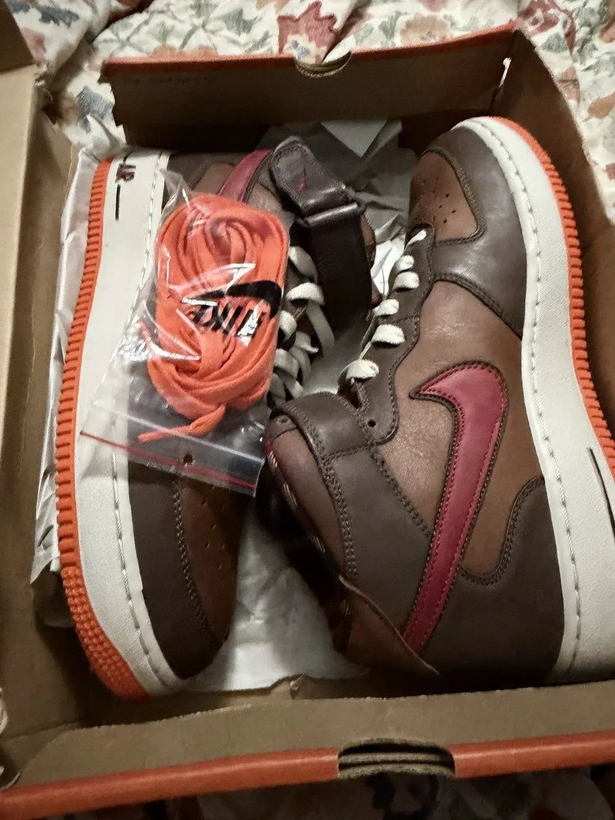Nike Air Force 1 Mid Premium Brown Size 8.5 Brand New 310277 261