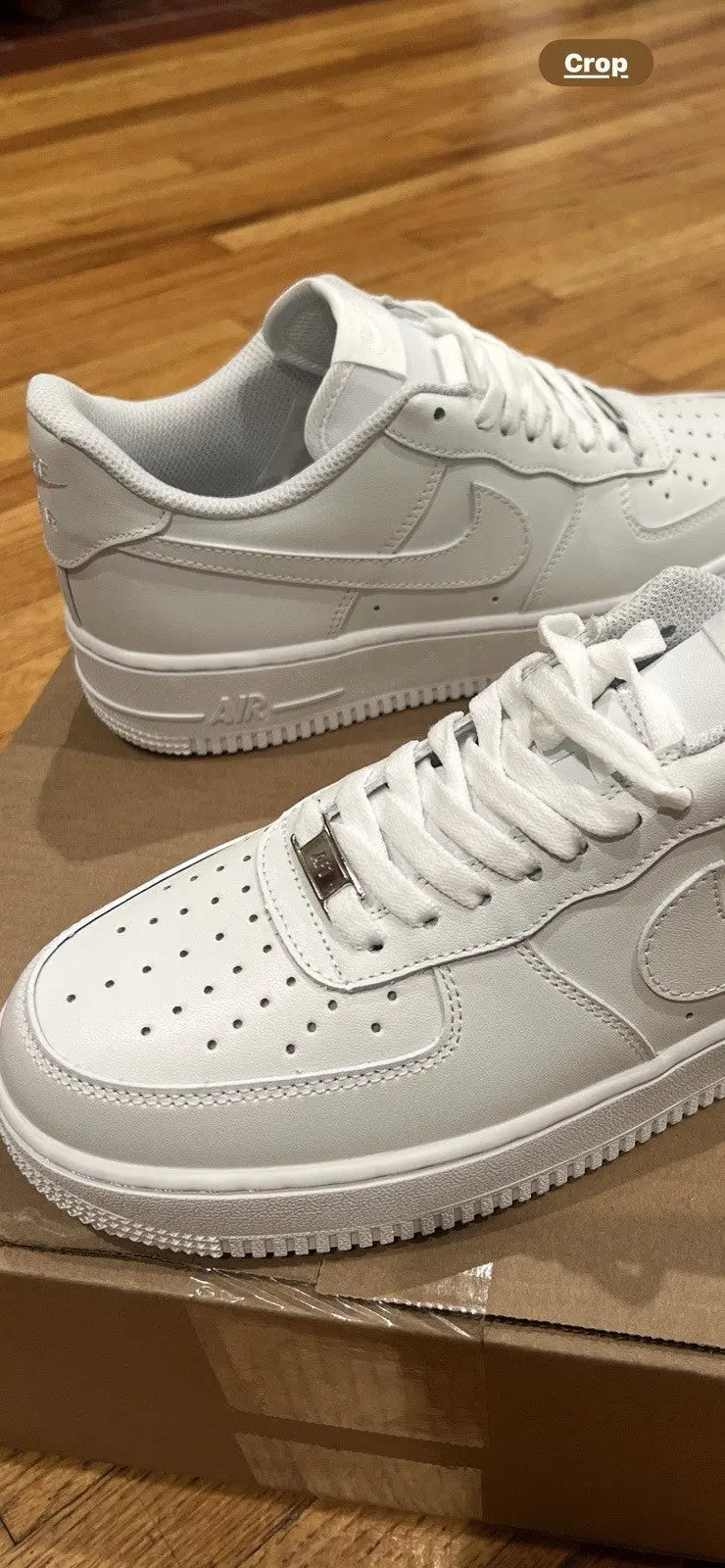 White Nike Air Force 1 Shadow - men size 9/women size 10.5 (used)