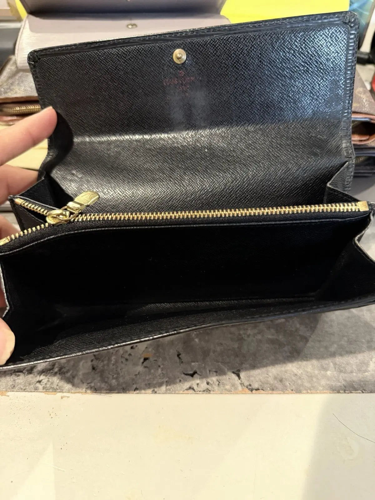 Louis Vuitton Black Epi Leather Wallet