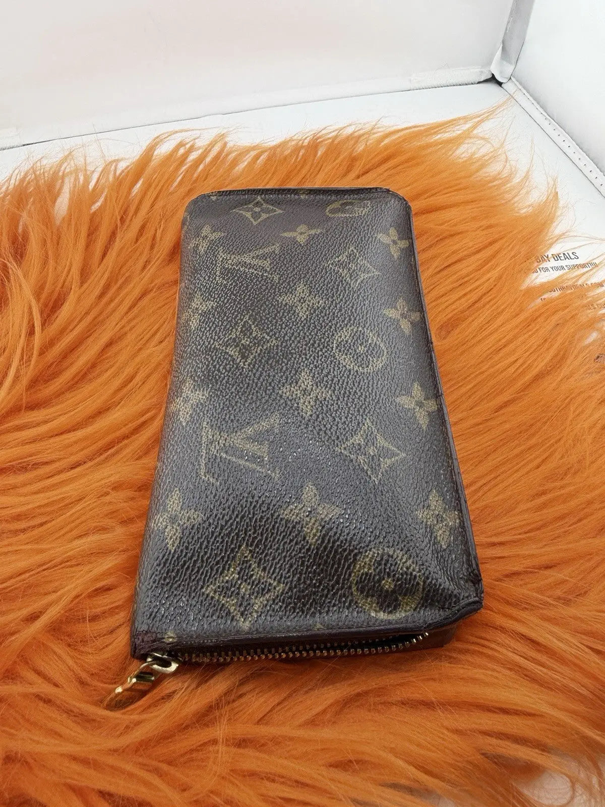 Louis Vuitton Monogram Zippy Wallet Brown