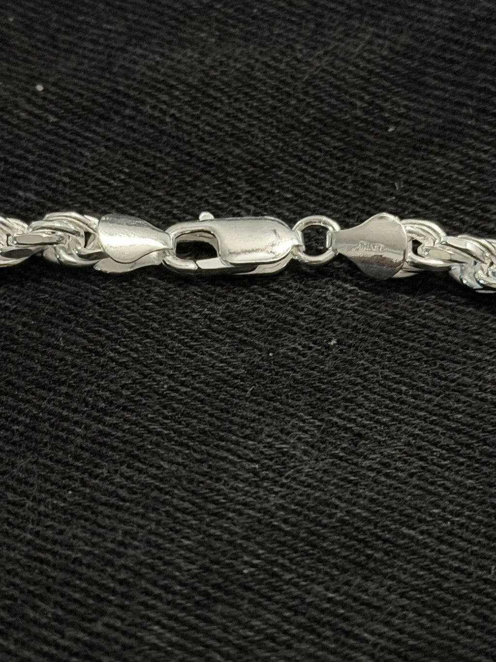 Real 925 SOLID Sterling Silver Diamond Cut ROPE Chain Necklace 6mm 20” 54.6 Gr