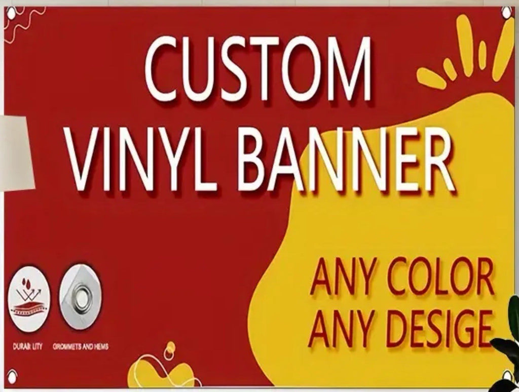 4’X6’ FULLY CUSTOMIZED BANNER Advertising Vinyl Banner Sign Many Sizes Available