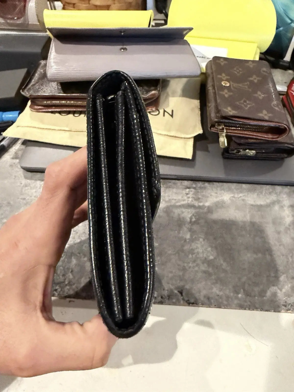 Louis Vuitton Black Epi Leather Wallet