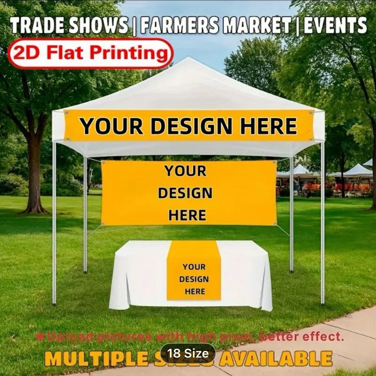 4’X6’ FULLY CUSTOMIZED BANNER Advertising Vinyl Banner Sign Many Sizes Available