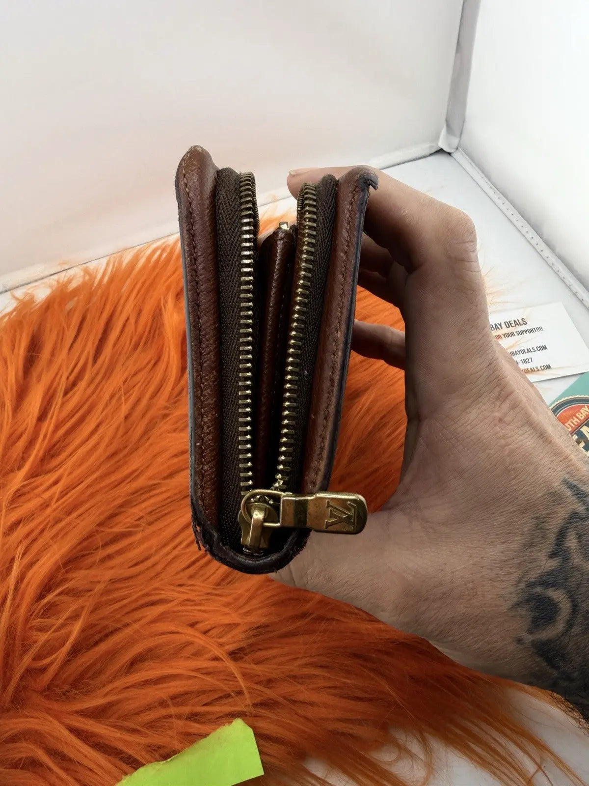Louis Vuitton Monogram Zippy Wallet Brown