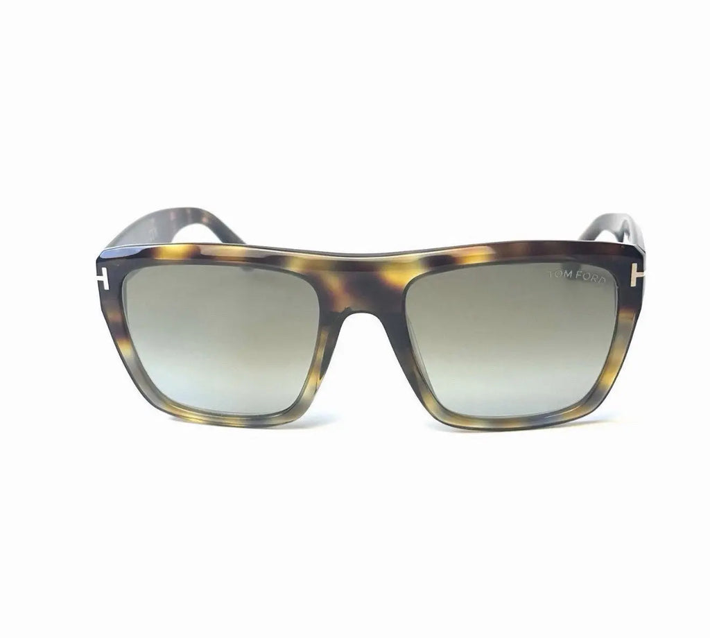 Tom Ford ALBERTO FT 1077 Dark Havana/Brown Shaded (55G) Tortoise Sunglasses