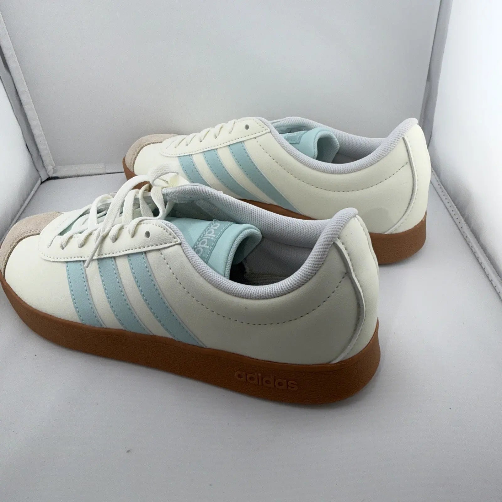 Size 7 - adidas VL Court Base Core Halo Mint W