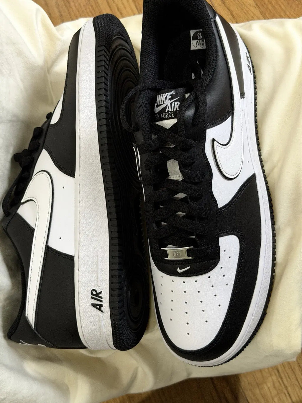 Nike Air Force 1 '07 Black/White/Black Size 13 Men’s Shoes White Swoosh Panda