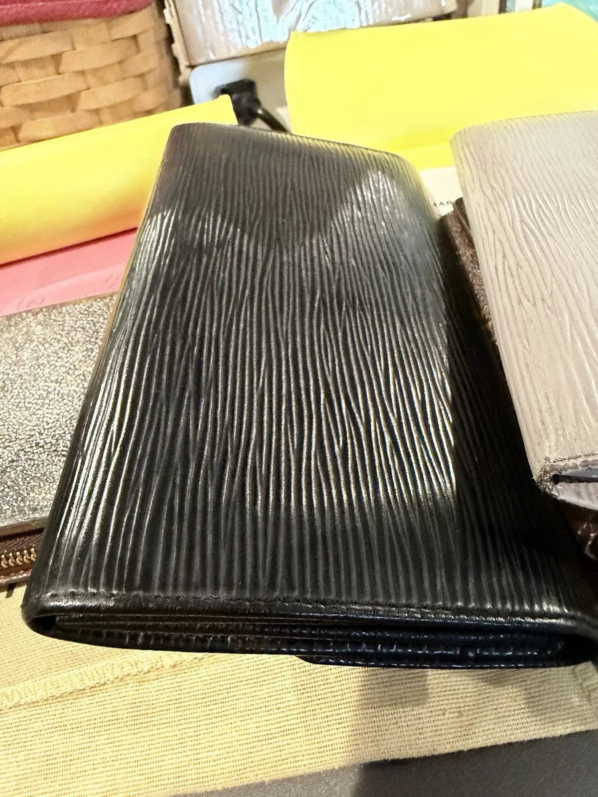 Louis Vuitton Black Epi Leather Wallet