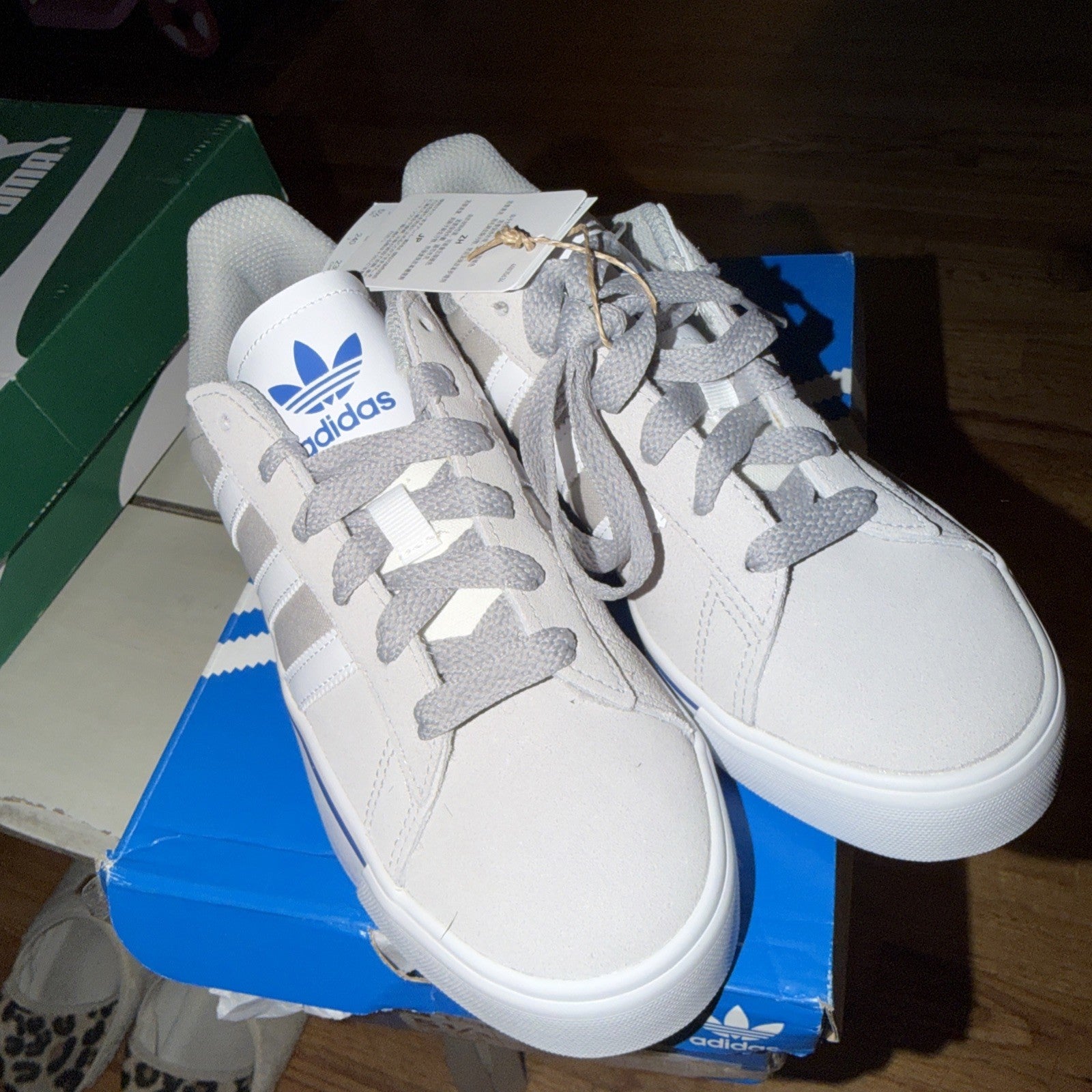 Adidas Campus Vulc Grey Bluebird Size 5.5