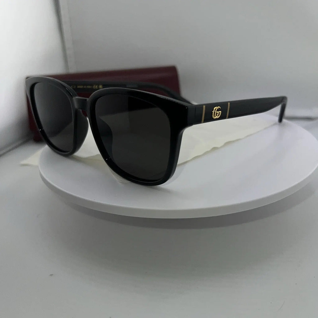 New GUCCI GG0637SK 001 Black Frames Black Lens 56-18 Authentic Sunglasses Italy