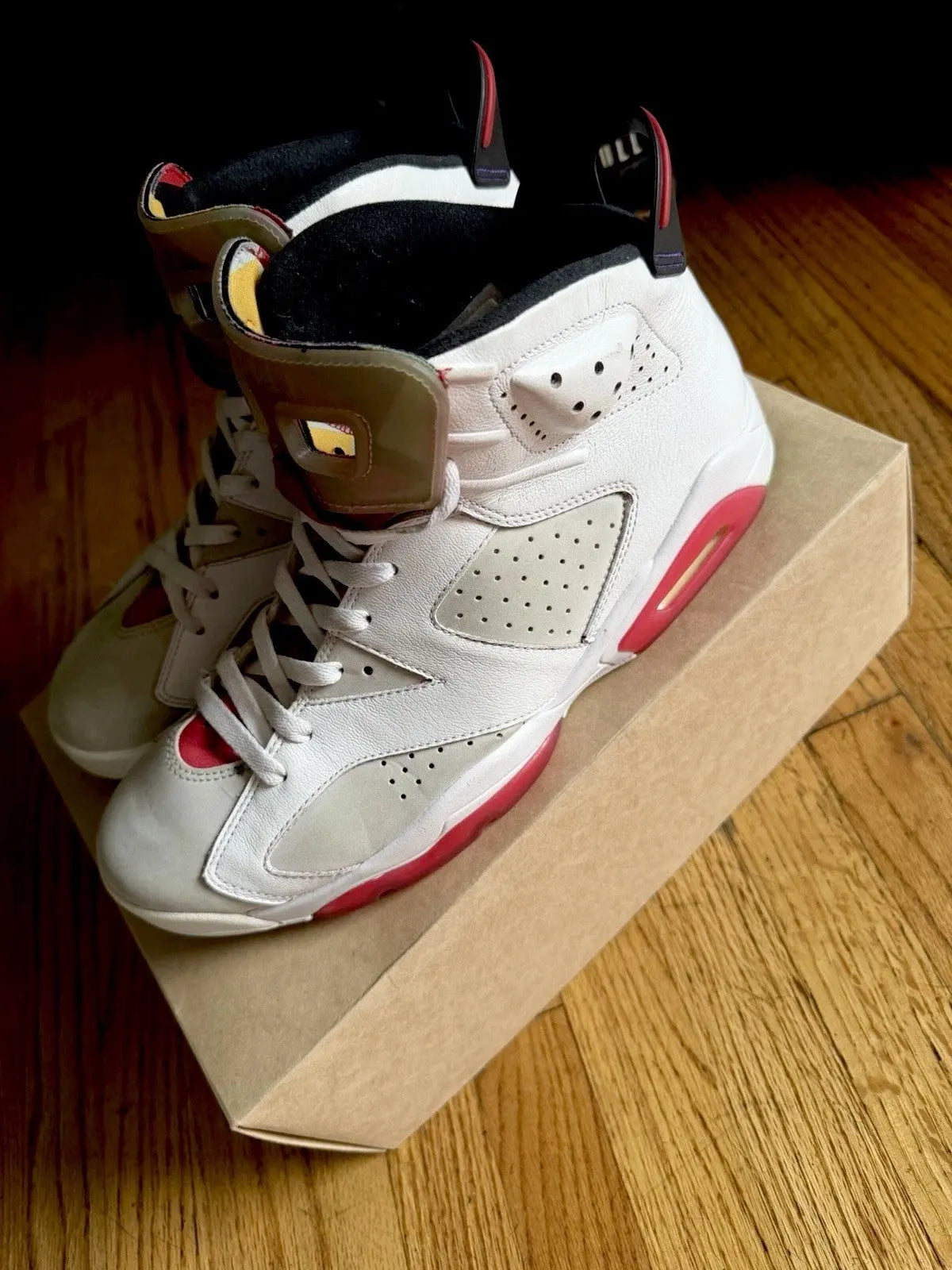 Size 12 Nike Air Jordan Retro VI 6 Retro Hare Grey White True CT8529-062 DS