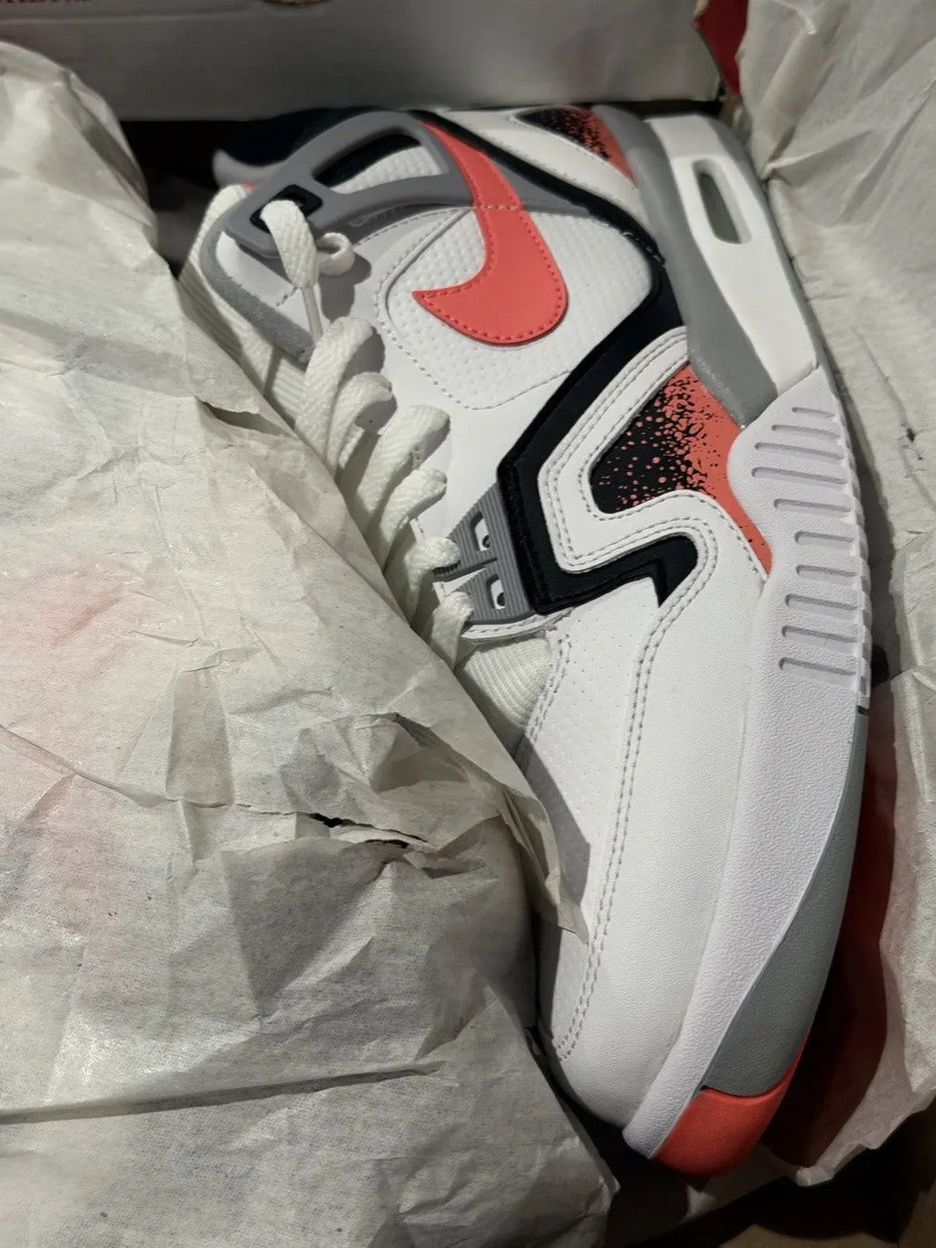 Nike Air Tech Challenge 2 QS Lava White Hot Lava Shoes 643089-160 Men's Size 9.5