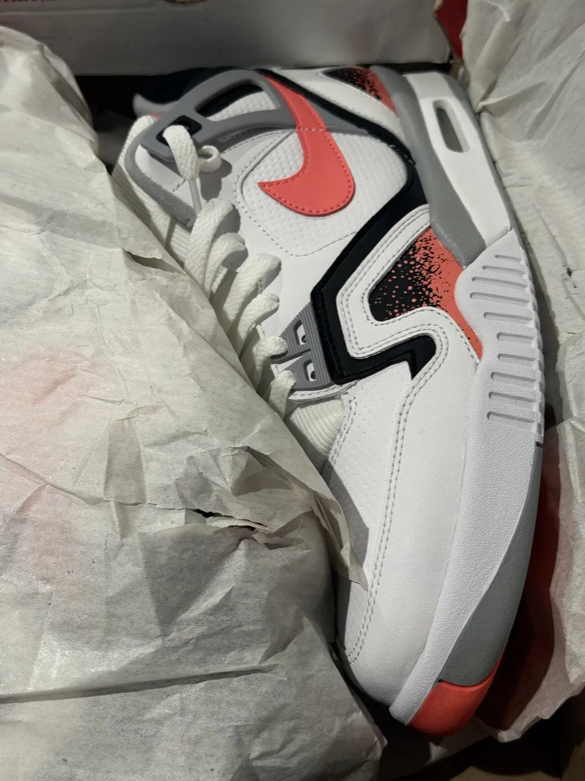 Nike Air Tech Challenge 2 QS Lava White Hot Lava Shoes 643089-160 Men's Size 9.5