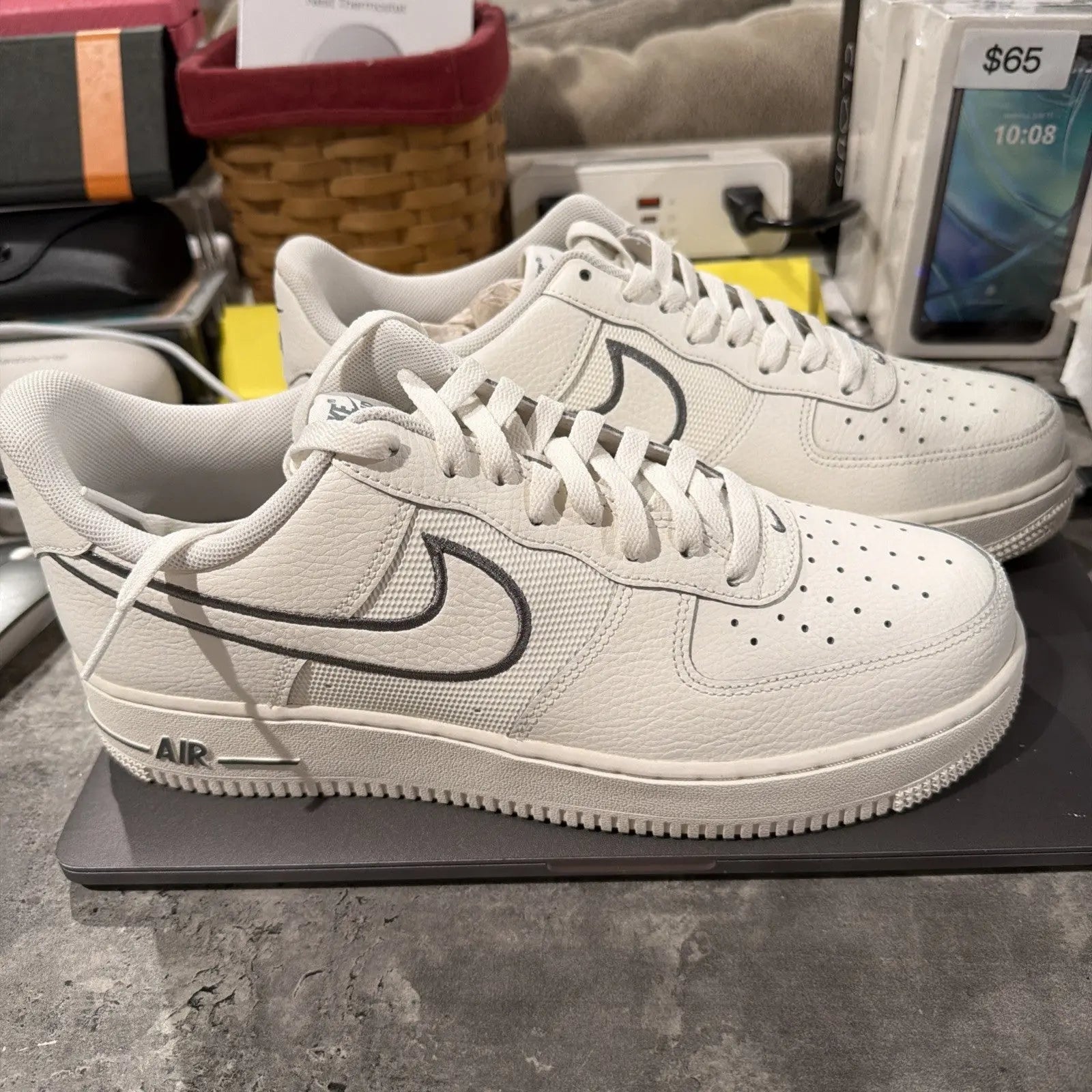 Nike Air Force 1 Low Sail Cool Grey Size 10 Men