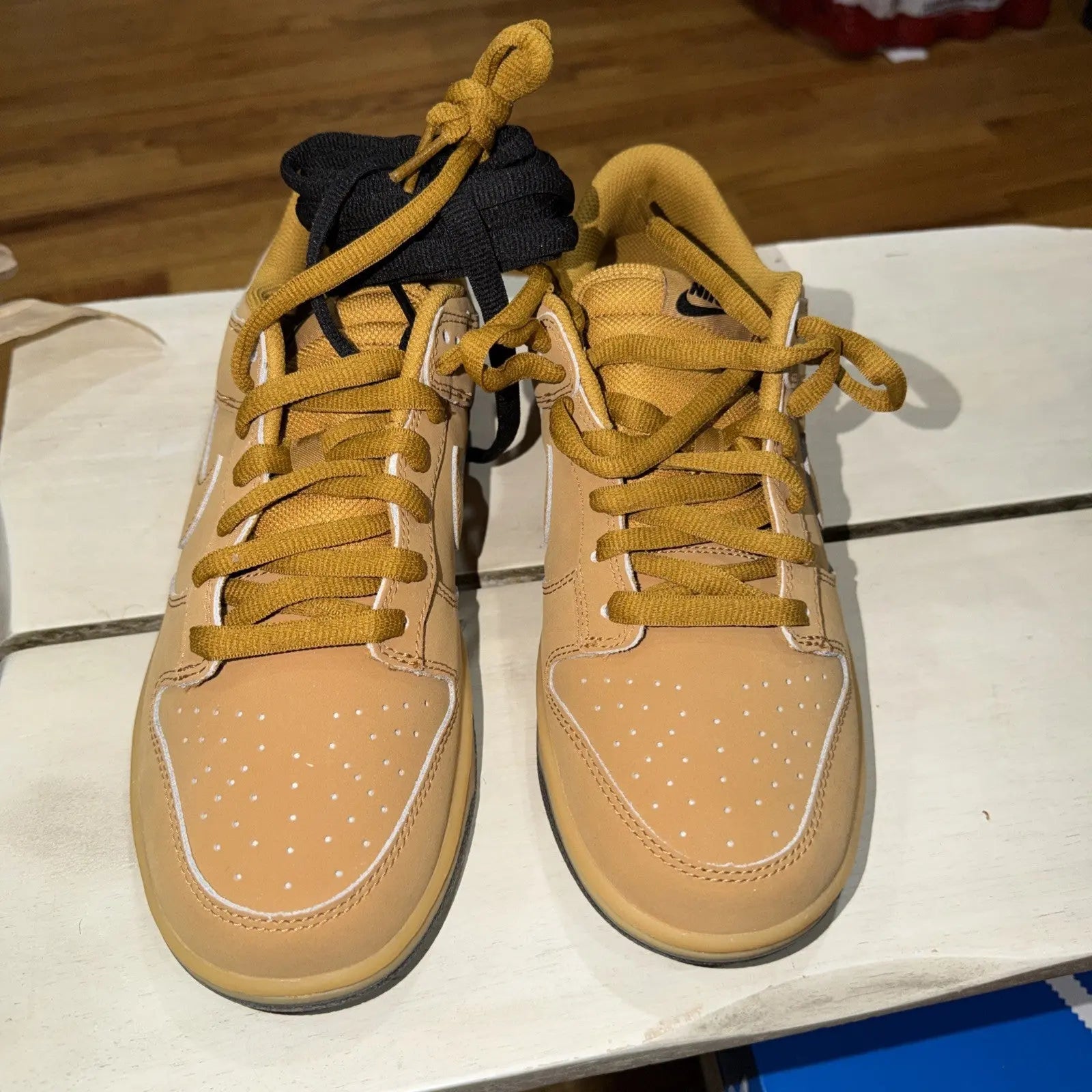 Nike Dunk Low Retro SE Wheat Gum Black HQ1932-700 Men's Multi Size 9 BRAND NEW