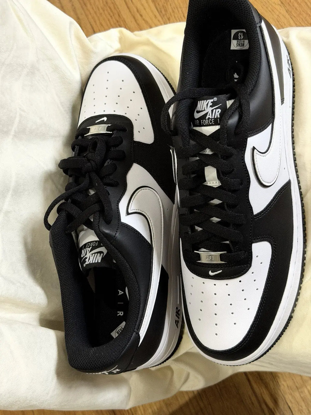 Nike Air Force 1 '07 Black/White/Black Size 13 Men’s Shoes White Swoosh Panda