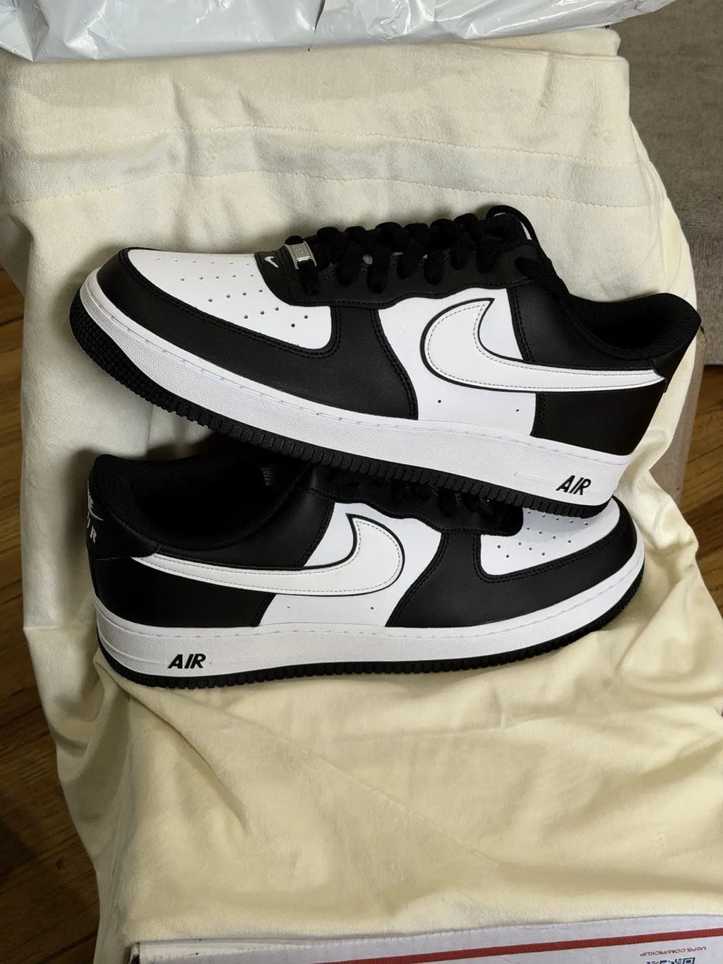 Nike Air Force 1 '07 Black/White/Black Size 13 Men’s Shoes White Swoosh Panda