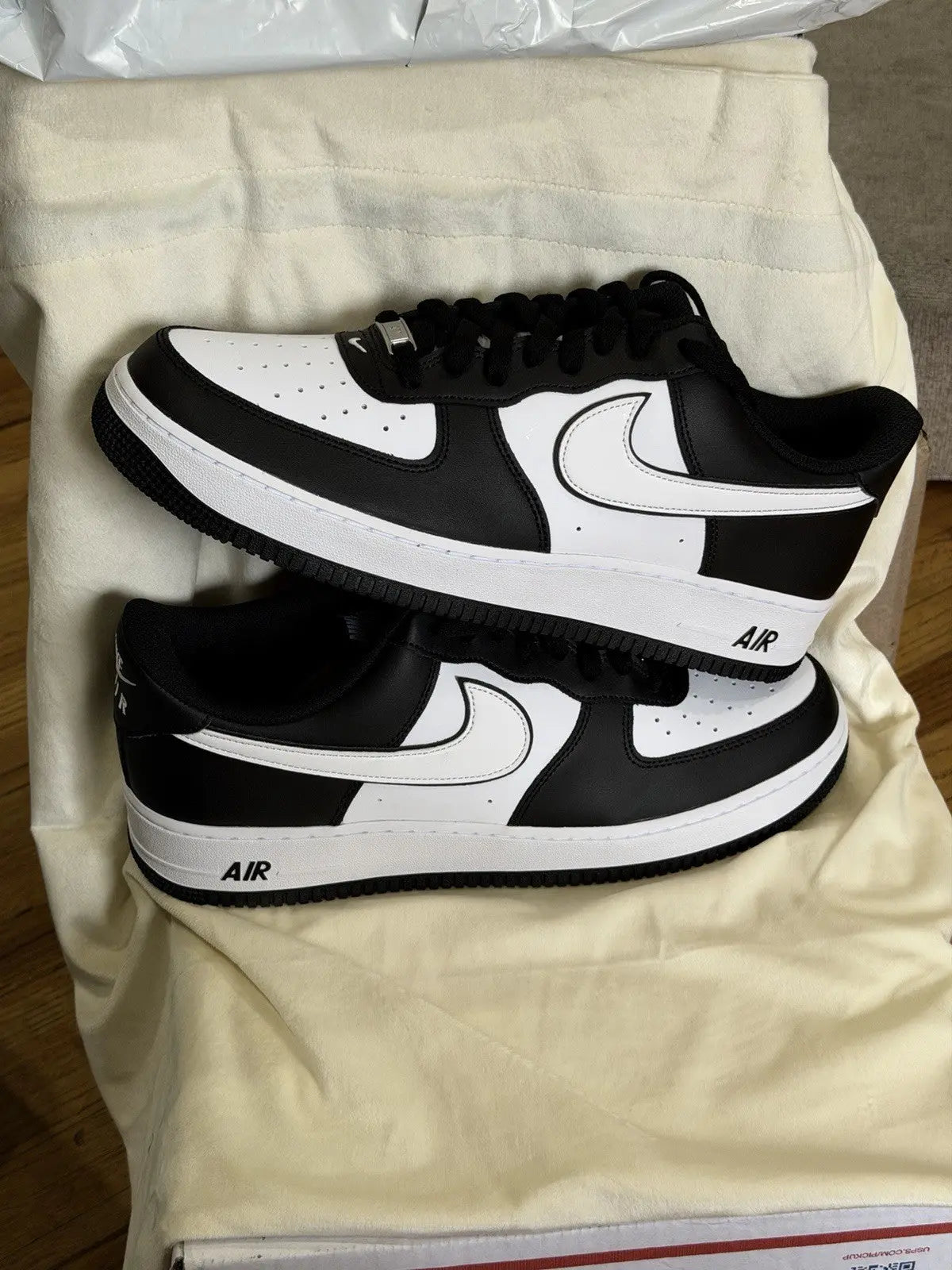 Nike Air Force 1 '07 Black/White/Black Size 13 Men’s Shoes White Swoosh Panda