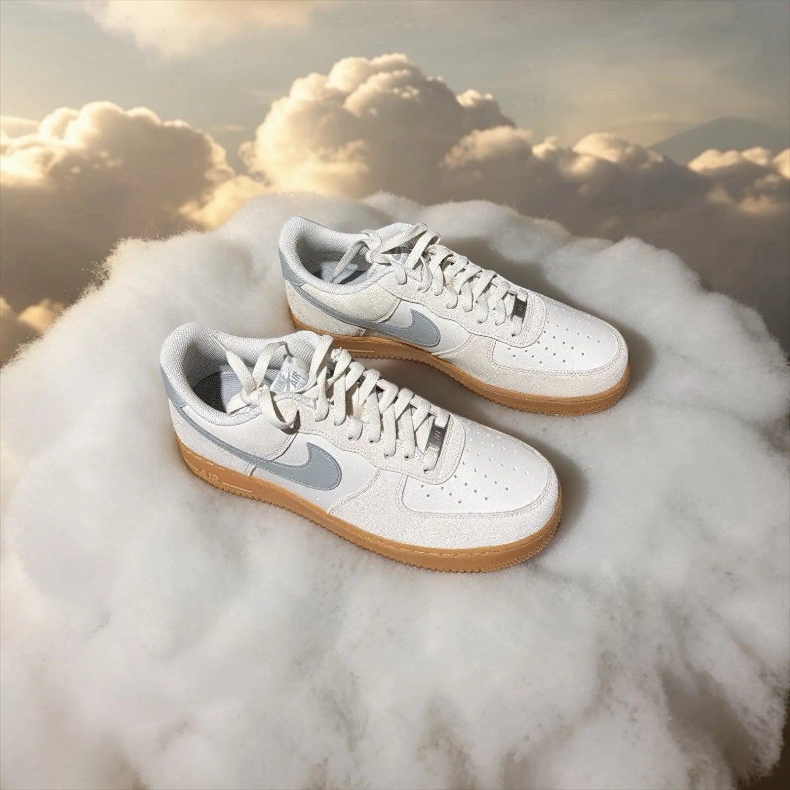 Nike Air Force 1 '07 LV8 Gum Pack Phantom Light Smoke FQ8714-002 Suede Shoes 11