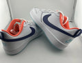 Nike Court Borough 2 BQ5448-112 GS/ White navy/ Orange Insole Size 5Y