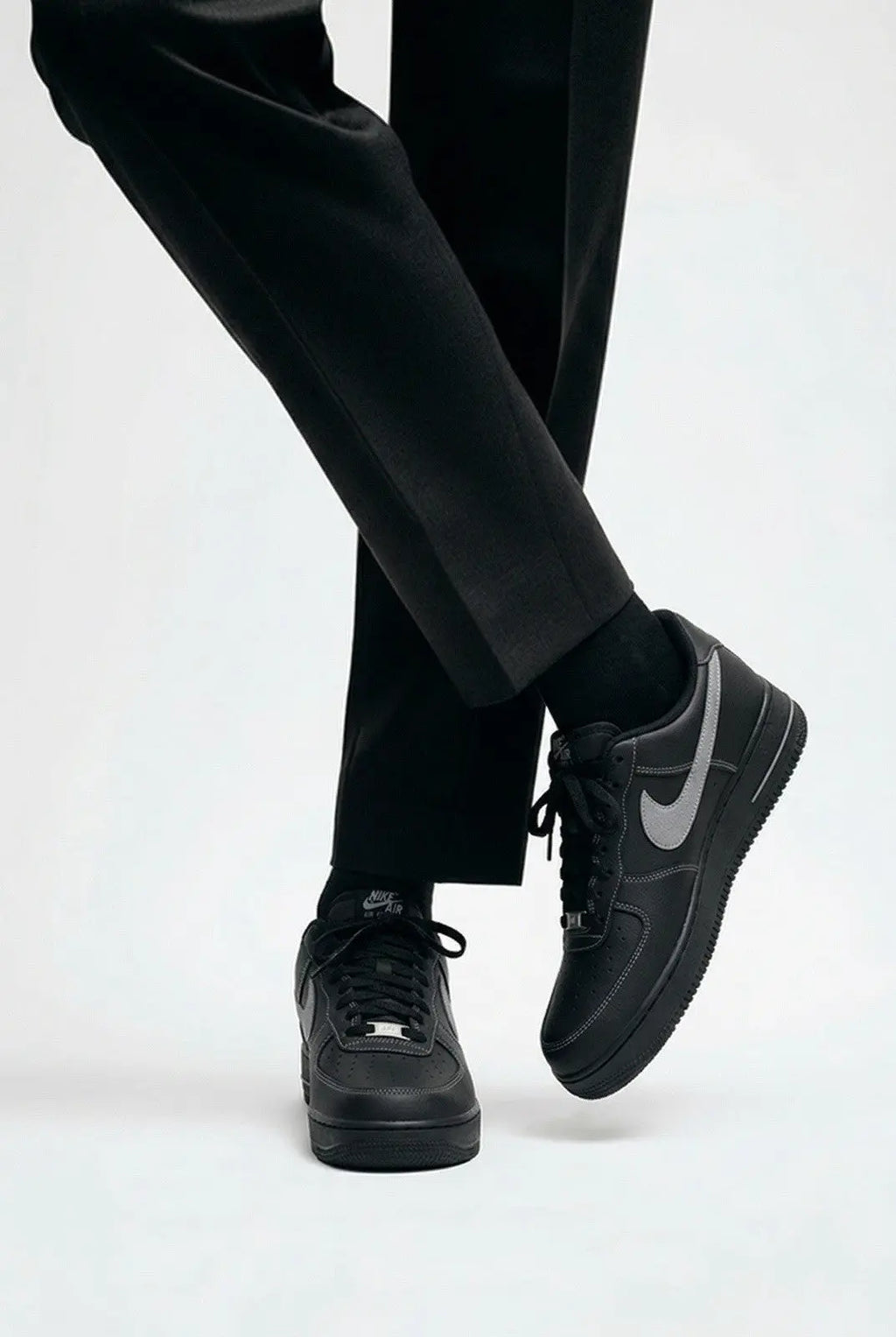 Nike Air Force 1 '07 LV8 Black/Wolf Grey-Black-Black (HQ2037 006) Shoes 11.5 Men
