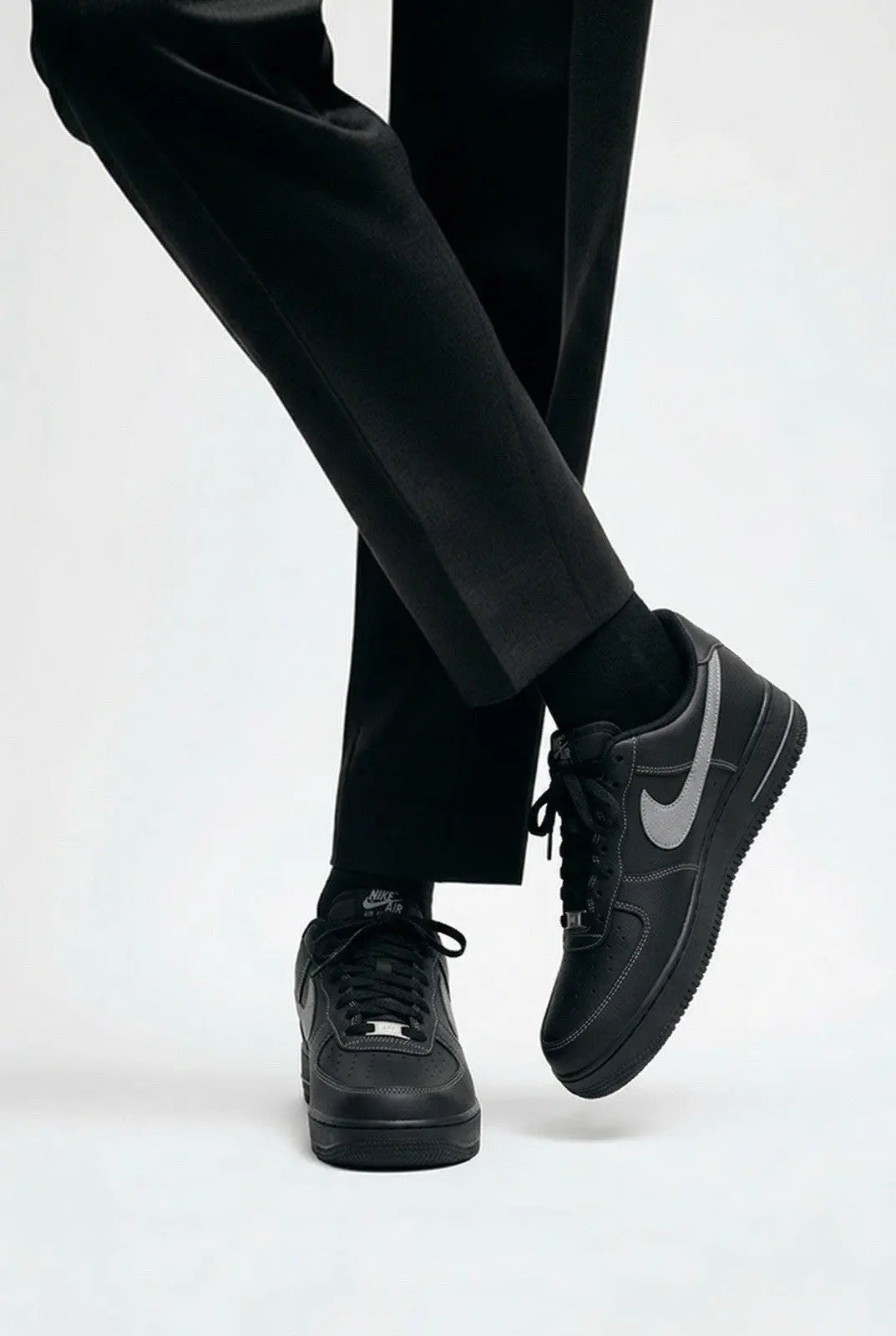 Nike Air Force 1 '07 LV8 Black/Wolf Grey-Black-Black (HQ2037 006) Shoes 11.5 Men