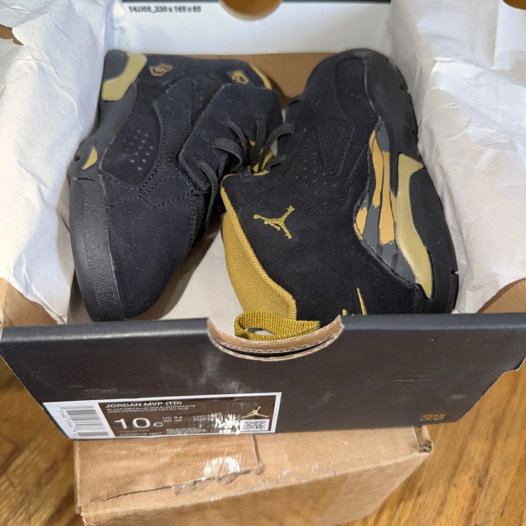 Jordan MVP (TD)  Black Metallic Gold Anthracite Size 10C