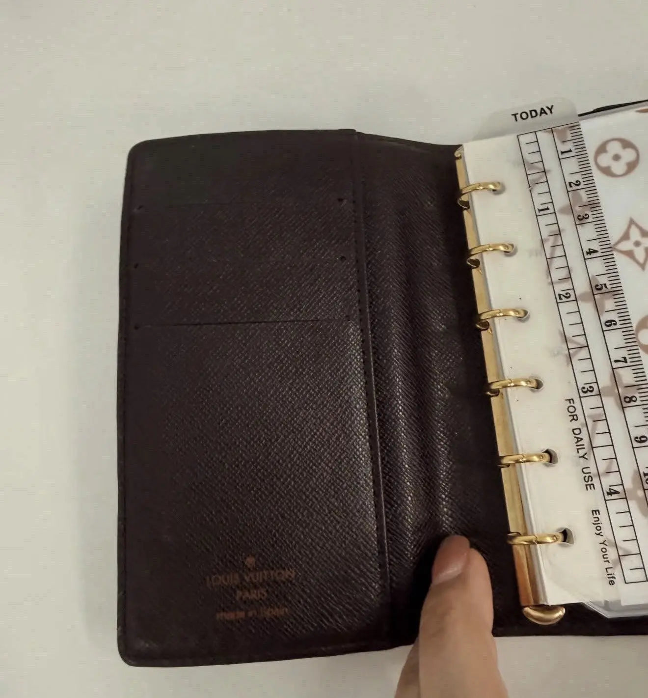 Louis Vuitton Damier Ebene Agenda Planner 100% Authentic Looks Brand New