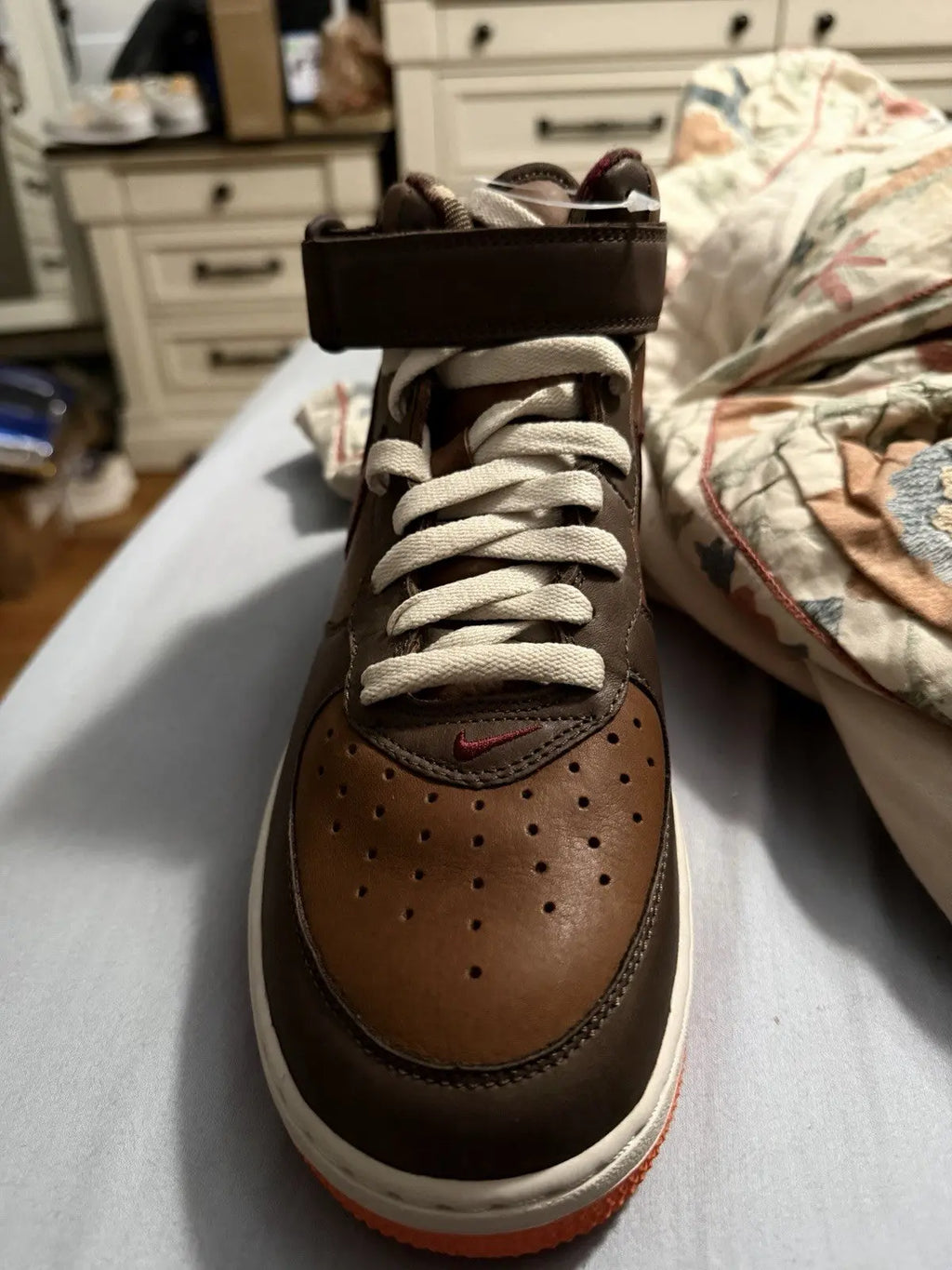 Nike Air Force 1 Mid Premium Brown Size 8.5 Brand New 310277 261