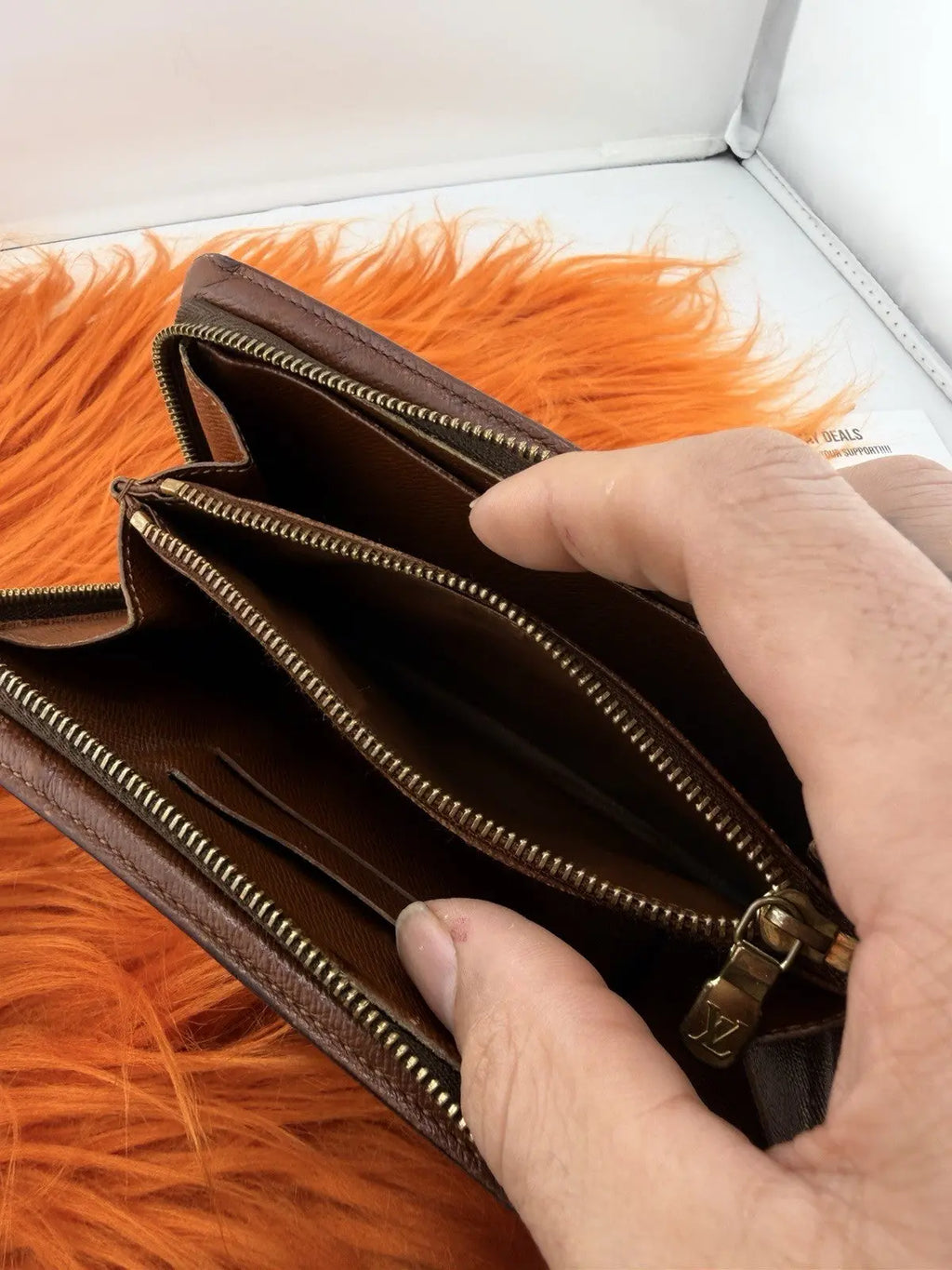 Louis Vuitton Monogram Zippy Wallet Brown