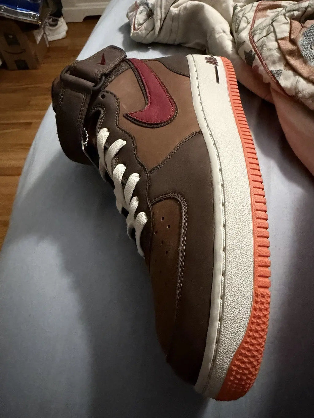 Nike Air Force 1 Mid Premium Brown Size 8.5 Brand New 310277 261