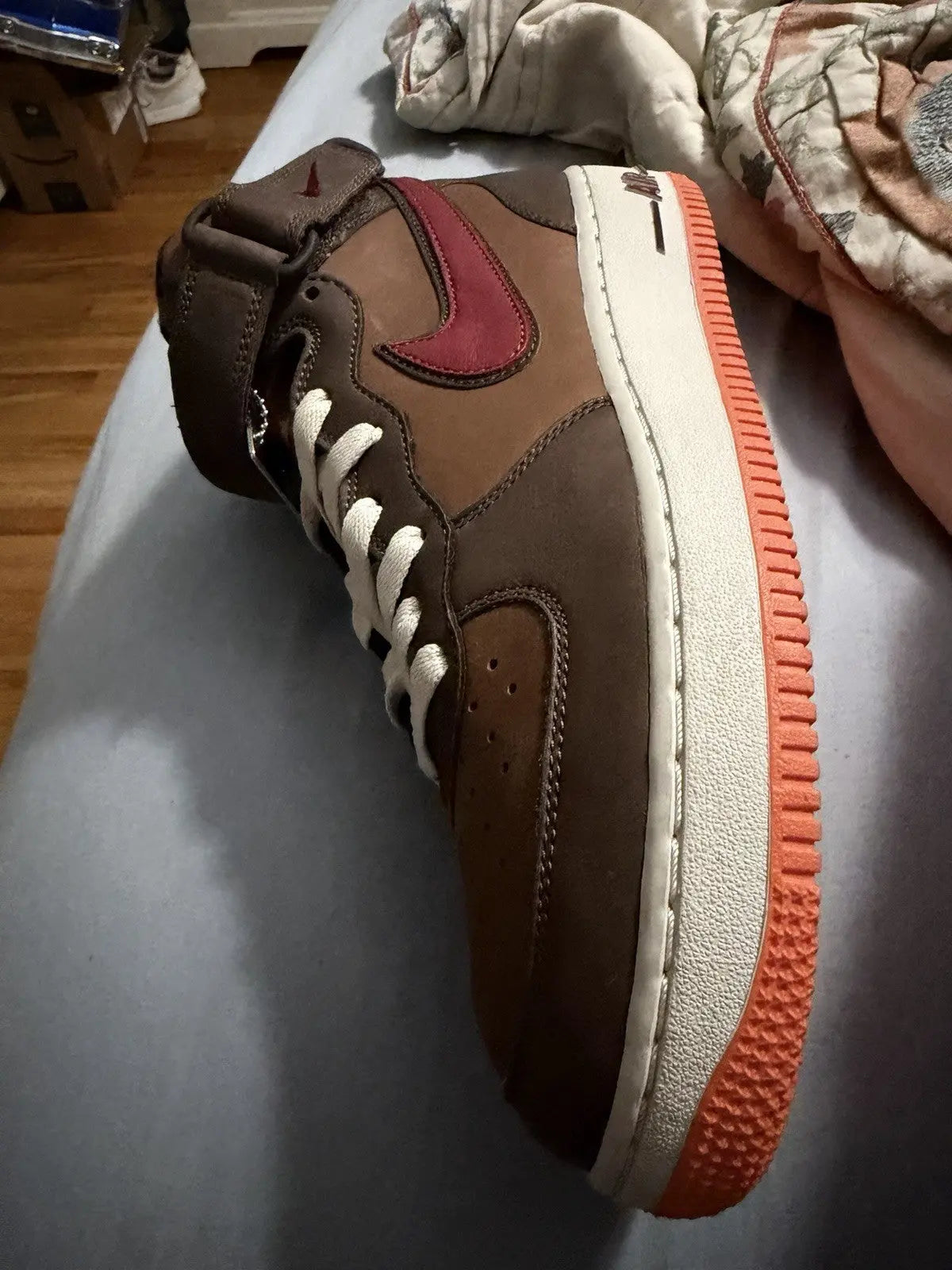 Nike Air Force 1 Mid Premium Brown Size 8.5 Brand New 310277 261
