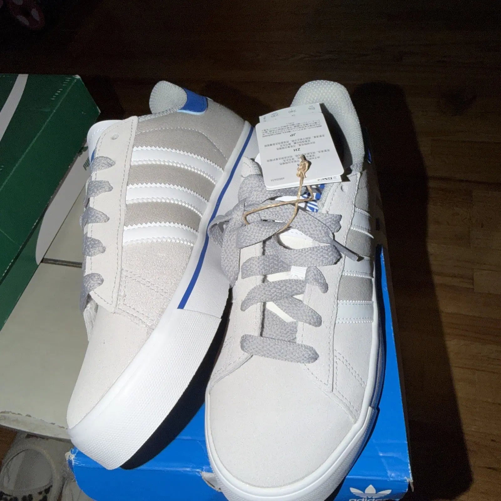 Adidas Campus Vulc Grey Bluebird Size 5.5