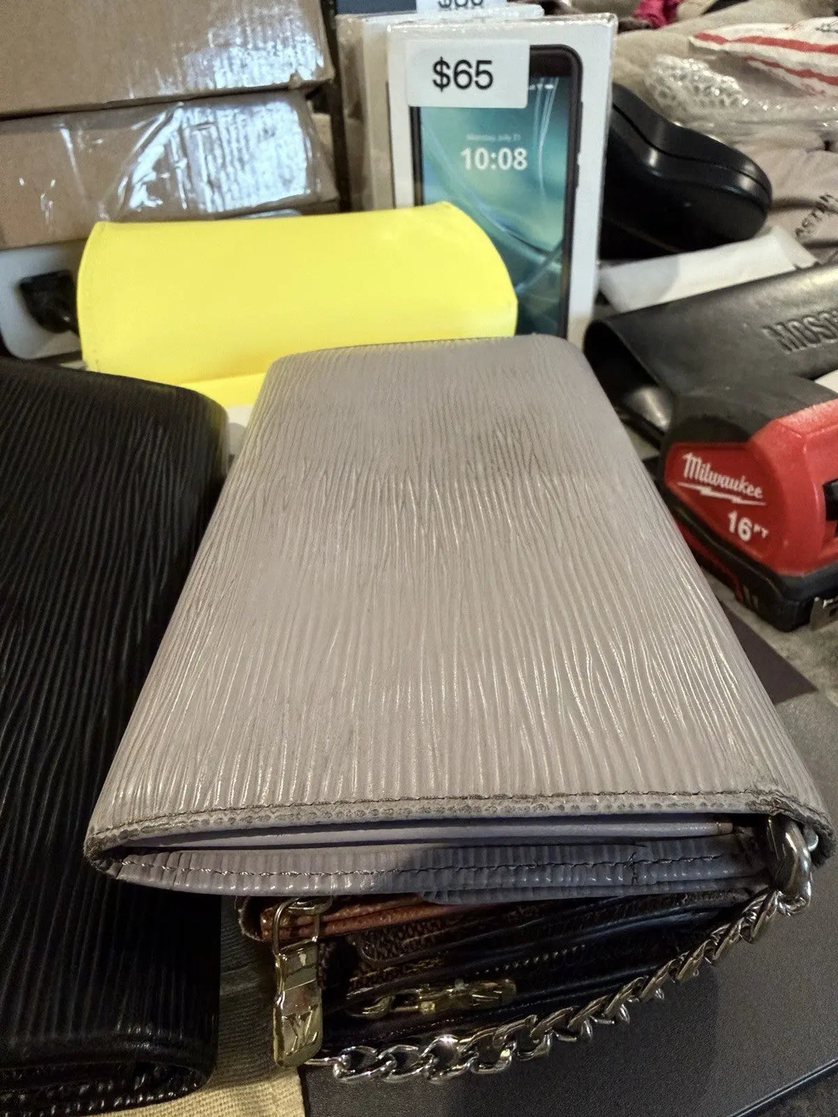 Louis Vuitton Epi Leather Sarah Long Wallet LAVENDER Color
