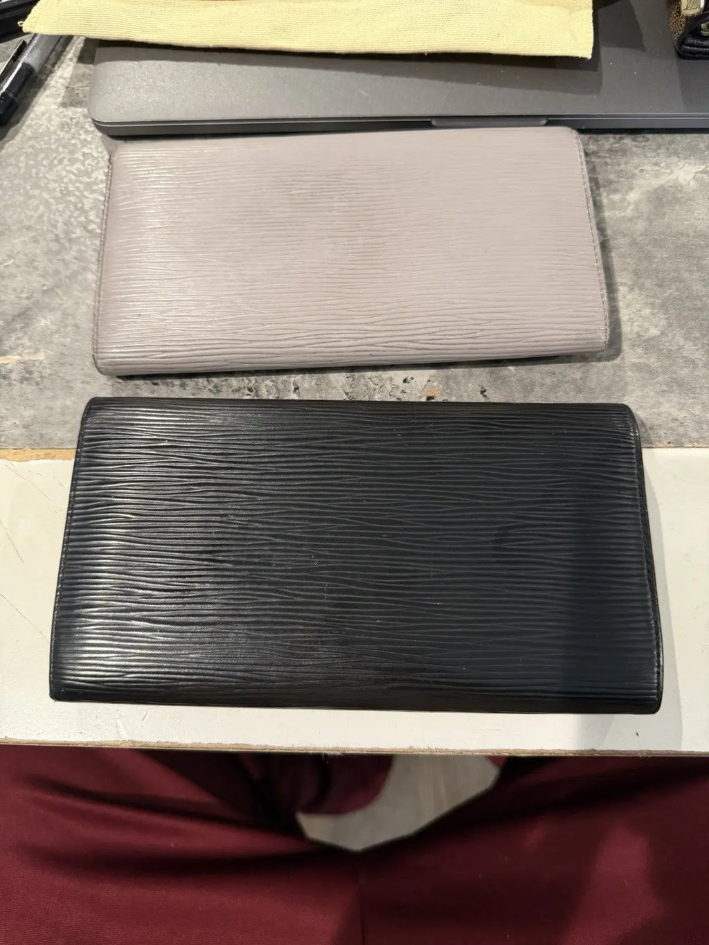 Louis Vuitton Black Epi Leather Wallet
