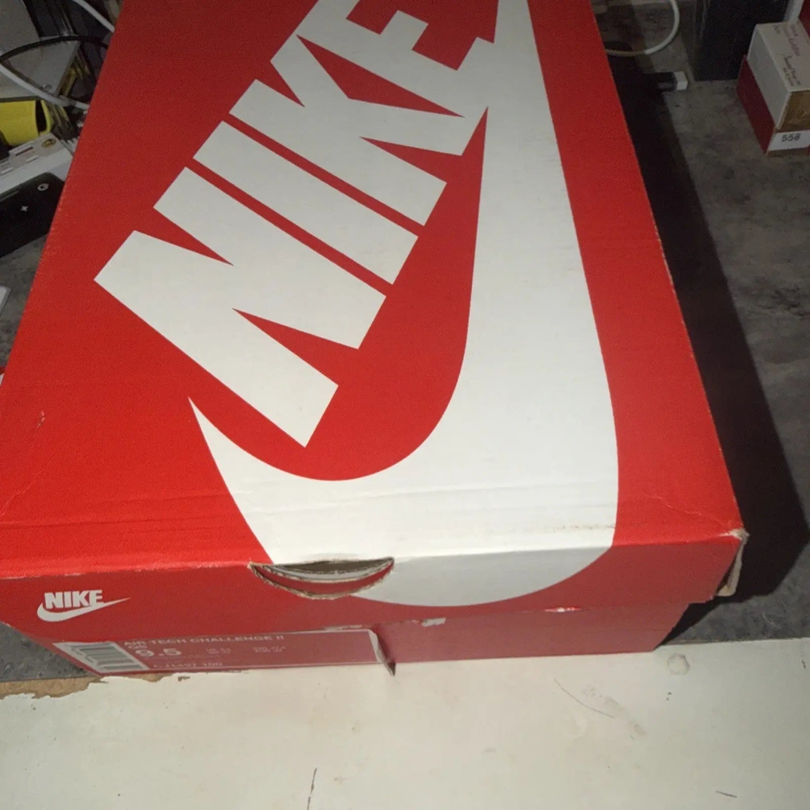 Nike Air Tech Challenge 2 QS Lava White Hot Lava Shoes 643089-160 Men's Size 9.5