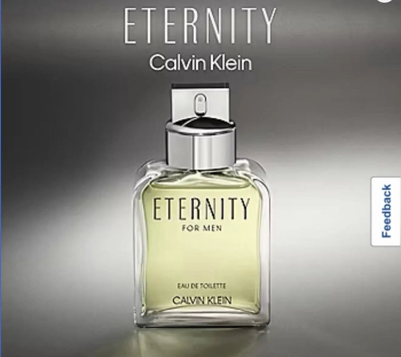 Eternity for Men by Calvin Klein 3.3oz EDT Spray Eau De Toilette