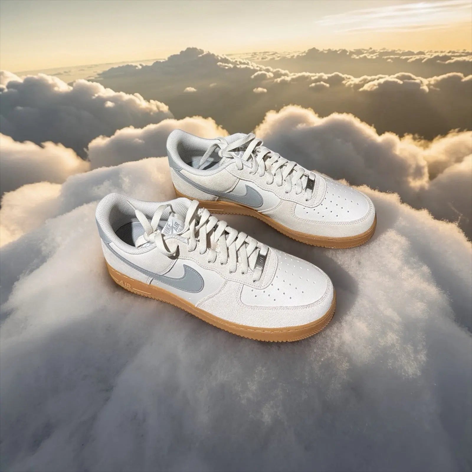 Nike Air Force 1 '07 LV8 Gum Pack Phantom Light Smoke FQ8714-002 Suede Shoes 11