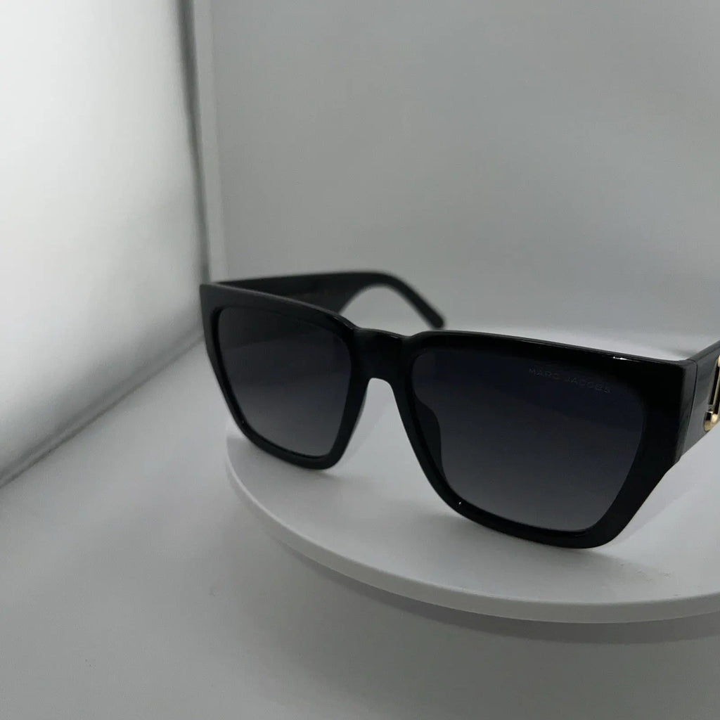 Marc Jacobs Square Logo Polarized Sunglasses Marc 646/S 08AWJ Black 57mm