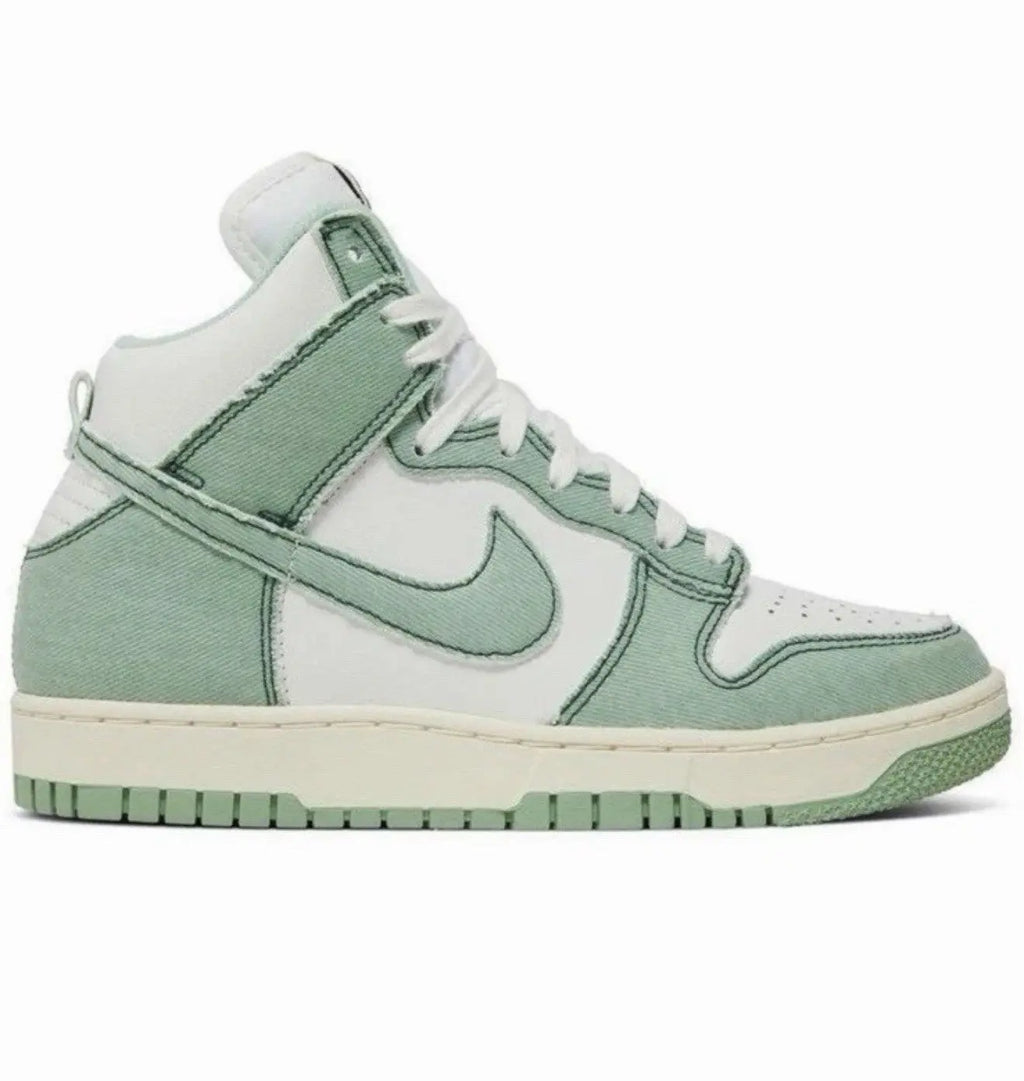 Size 6.5 - Nike Dunk 1985 High Green Denim W
