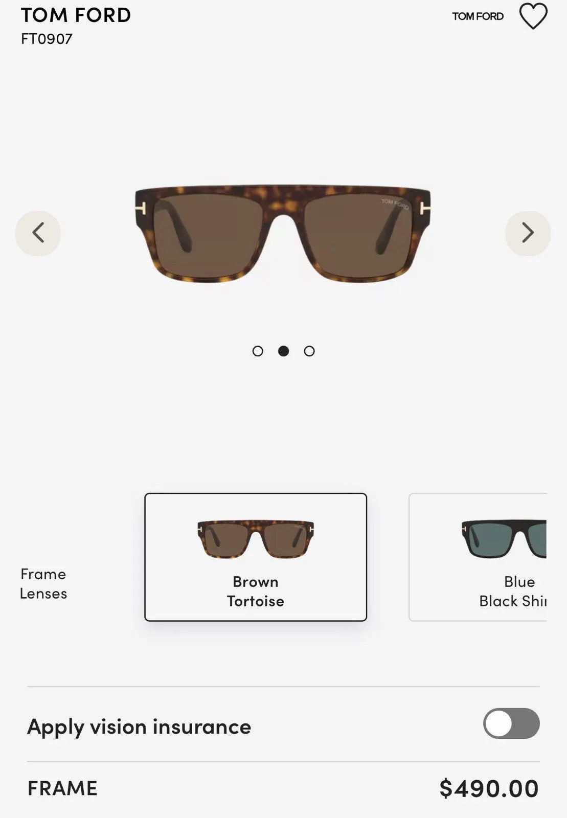 Tom Ford ALBERTO FT 1077 Dark Havana/Brown Shaded (55G) Tortoise Sunglasses