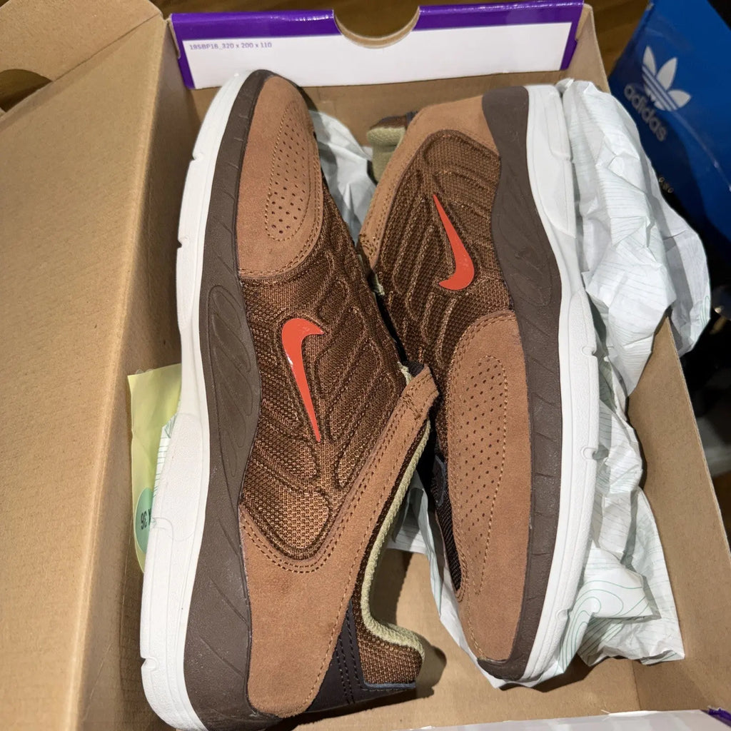 Nike SB Vertebrae Cacao Wow Dragon Red Size 9.5 Skate Boarding Shoes FD4691-200
