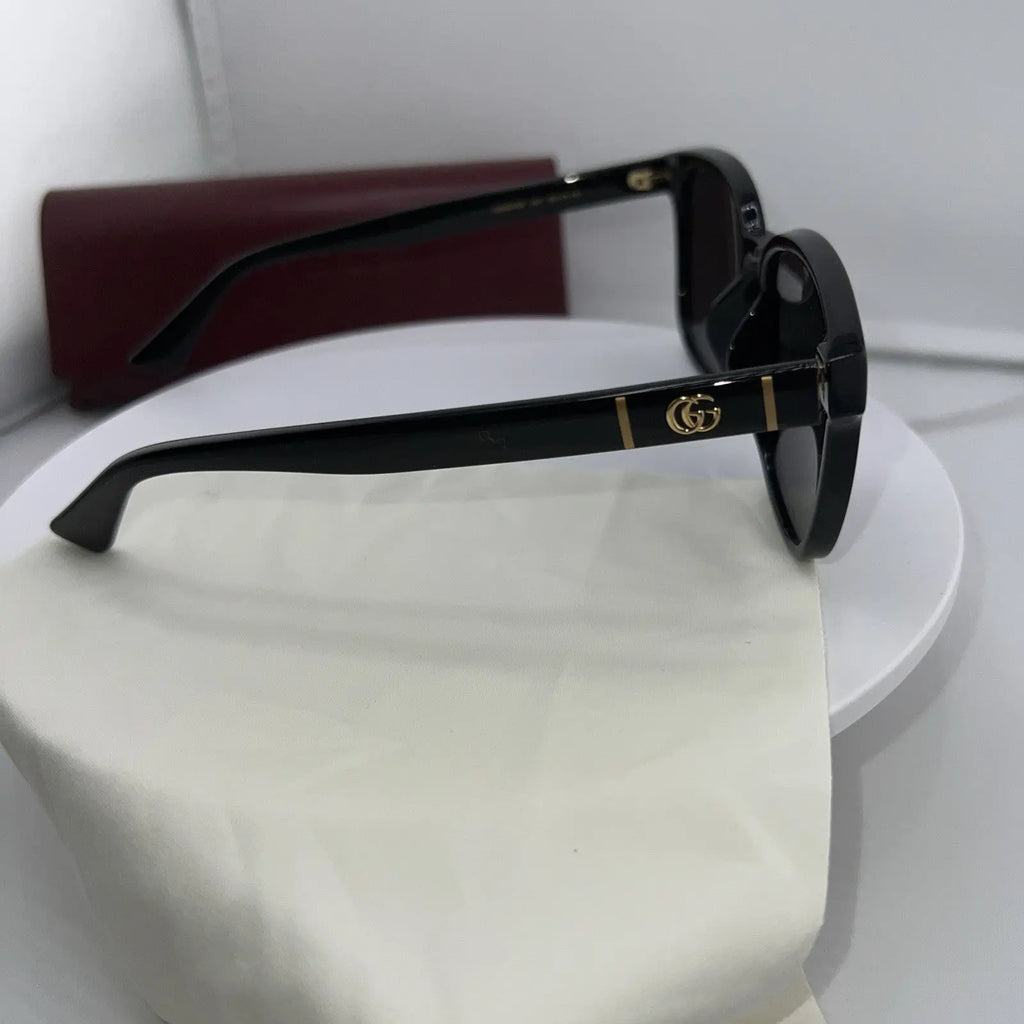 New GUCCI GG0637SK 001 Black Frames Black Lens 56-18 Authentic Sunglasses Italy