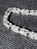 Premium Byzantine Chain Sterling Silver 23” 3.2mm 33 Grams