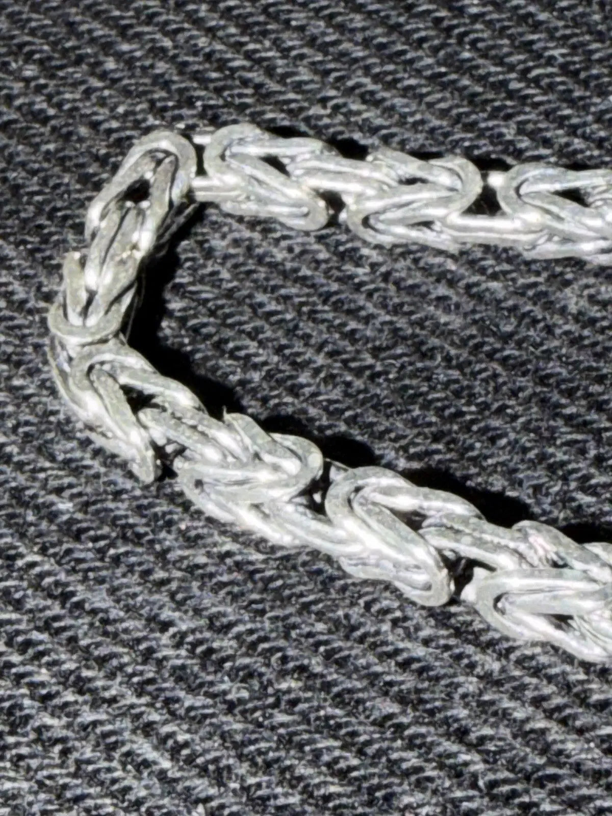 Premium Byzantine Chain Sterling Silver 23” 3.2mm 33 Grams
