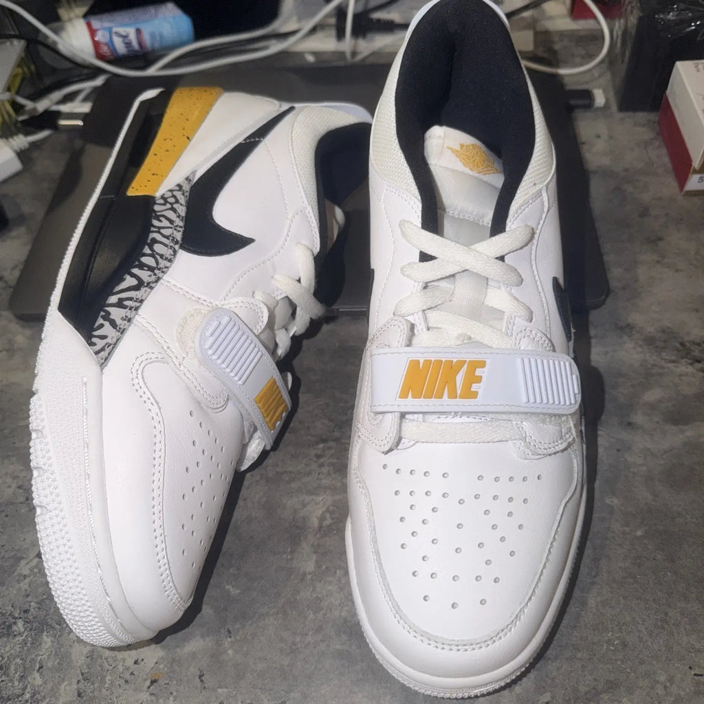 Nike Air Jordan Legacy 312 Size 10 Men White Yellow Ochre Black  Cement Shoes